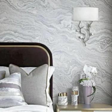 Imagem de Papel De Parede Pedra Azul E Cinza 10m X 0.53m - Vip1044 - Edantex