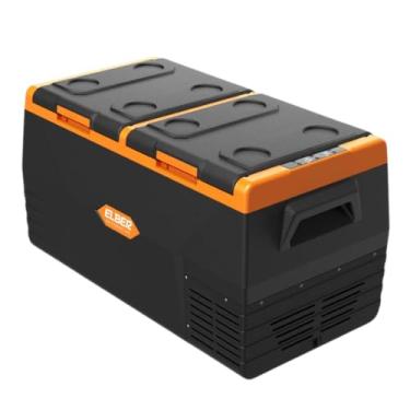 Imagem de Geladeira e Freezer 2 em 1 Elber Portátil Black Line 75L 12v 24v- Caminhão Camping Motorhome