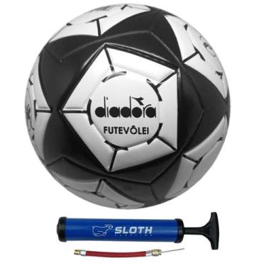 Imagem de Bola de Futevôlei Diadora Elite-R + Bomba de ar, Branco