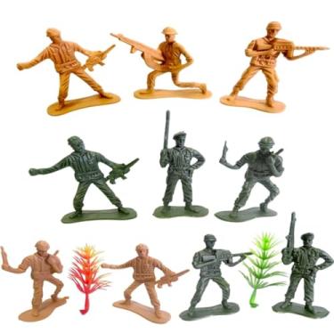 Imagem de Kit Militar de Brinquedo, Soldados de Plástico com Tanque, Barco e Avião, Conjunto de Guerra para Crianças