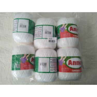 Imagem de linha ane 500mt branca 6 novelos - armarinhos