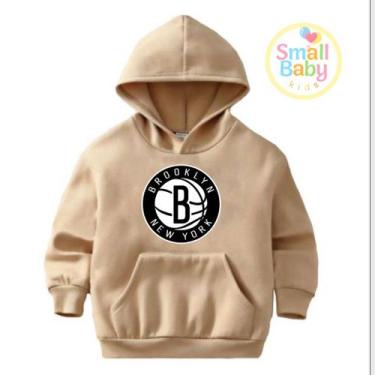 Imagem de Blusa Moletom Infantil /Juvenil Unissex Times de Basquete USA Brooklyn