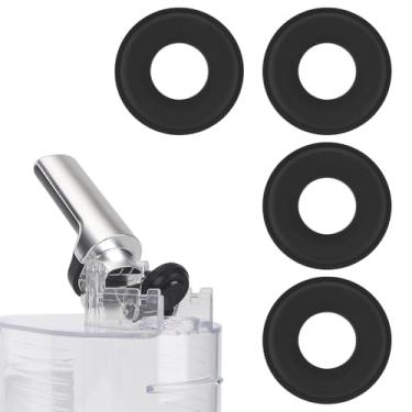 Imagem de BOXOB 4 Tampas de Silicone de Reposição para Ninja SLUSHi FS301/FS301C Máquina Bebidas Geladas, Vedantes à Prova Vazamento para Acessórios Smoothie & Slushie