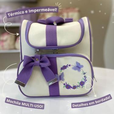 Imagem de Mochila Multifuncinal para Maternidade de Luxo Menina/Menino - FJ Baby