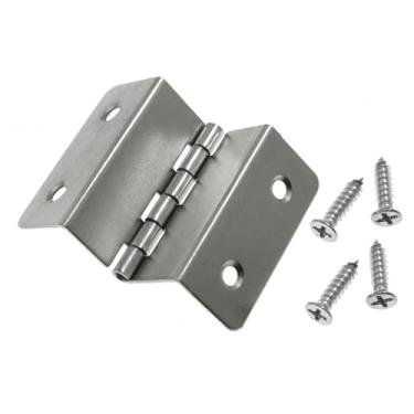 Imagem de Maxmoral 4 peças dobradiças de porta deslocadas ajustáveis de metal preto dobradiças de armário ferro com parafusos em forma de M 4 furos dobradiças de porta expansíveis para janelas móveis caixas de