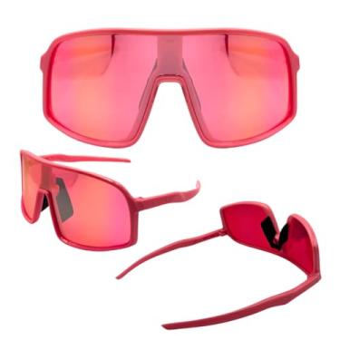 Imagem de Óculos de Sol Esportivo Ciclismo Bike Mtb Corrida Maratona Beach Tennis Altinha Proteção Facial Unissex - DTUMNC Joachim (Rosa Lente Rosa)