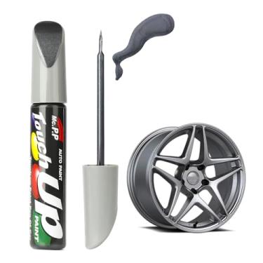 Imagem de Tinta de retoque para carros, acessórios de reparo de arranhões de carro, caneta de retoque removedor de arranhões de carro para arranhões duradouros, secagem rápida, fácil de usar (prata)