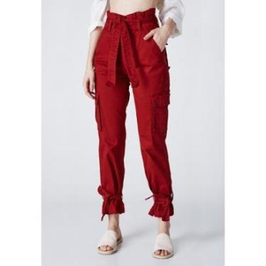 Imagem de Calça Jeans La'Oase Mom Clochard Valentina Bordo-Feminino