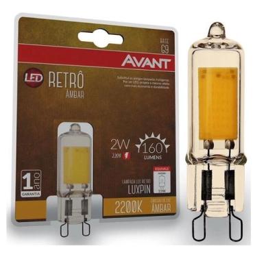 Imagem de Lâmpada LED Retrô Luxpin G9 Avant 2W~220V - 2200K Luz Âmbar