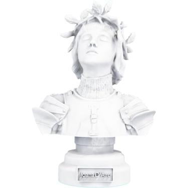 Imagem de Estátua Busto Santa Joana D'Arc (Cor Mármore)