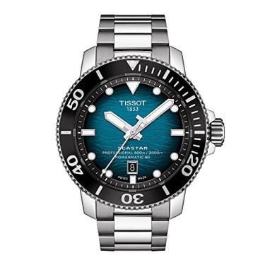 Imagem de Tissot Relógio masculino Seastar 2000 profissional suíço automático mergulho com pulsei...