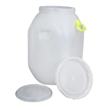 Imagem de Ioensy Balde de barril de água leve multiuso, recipiente de armazenamento de grau alimentício em HDPE espessado para fermentação de óleo de picles enzimático, 25l