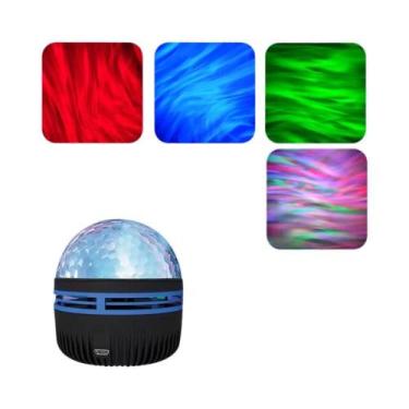 Imagem de Projetor USB Giratório Colorido De Galáxias 5V Luz Noturna Com Control