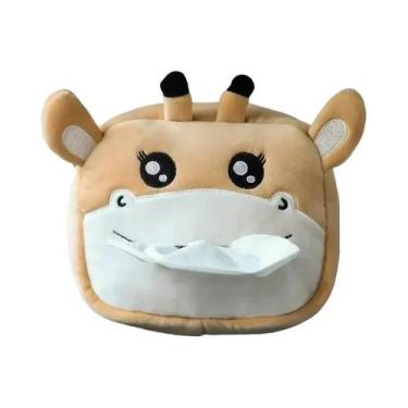 Imagem de Caixa De Tecido De Pelúcia Para Carro, Porta-guardanapos Universal Par