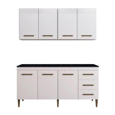 Imagem de Cozinha Completa 7 Portas 3 Gavetas Atenas Kaiki Moveis