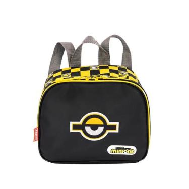 Imagem de Lancheira Pequena Minions Chess Sestini Preta Amarela