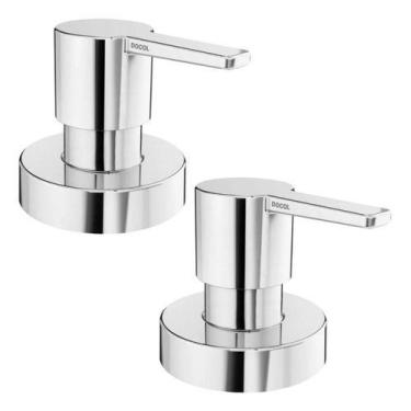 Imagem de Kit 2 Acabamentos Docol Registro Base Fabrimar 1/2 ,3/4 Gali