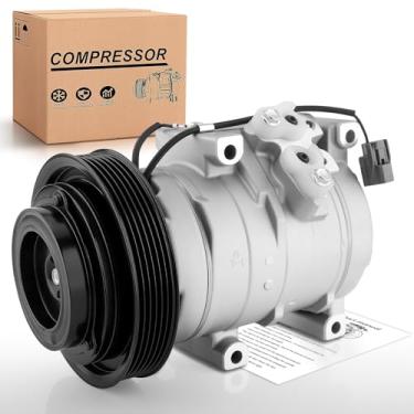 Imagem de Dacall Compressor de ar condicionado AC com embreagem adequado para Acura MDX 3.5L (2003-2006), para Acura TL 3.2L (2004-2008), para Honda Accord 3.0L (2003-2007). Substitua 38110RDJA01, CO 10736C
