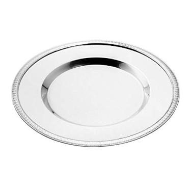 Imagem de Conjunto 4 Sousplats Paris em Prata - Wolff - 33 cm