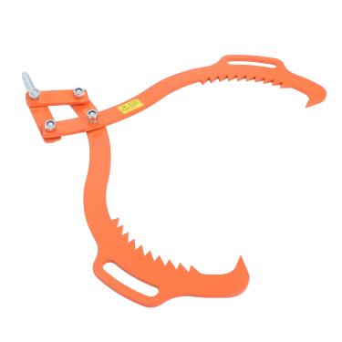 Imagem de ALL-CARB 28 polegadas 2 ganchos serrilhados pinças de elevação de toras, pinças de toras 2 garras de madeira resistente aço sólido giratório arrastar pinças de aço para elevação de toras, pinças de