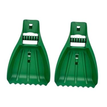 Imagem de Ioensy 2 peças pás de folhas, pegadores de folhas, removedor ergonômico de folhas, galhos, coletor de folhas, ancinho de mão para gramado, agricultura,