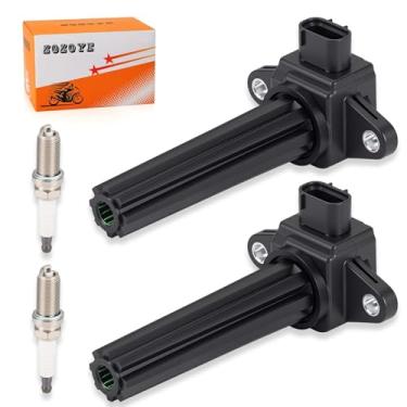 Imagem de 2 bobinas de ignição com vela de ignição para Yamaha Outbroad 4 tempos potência F130A F200 F225 F250 FL200 FL225 FL250 2008-2017 6P2-82310-01-00