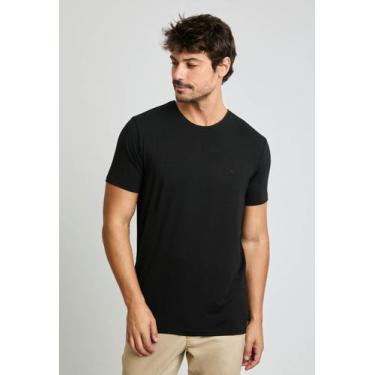 Imagem de Camiseta Docthos Slim Manga Curta Viscose, 003 preto, M