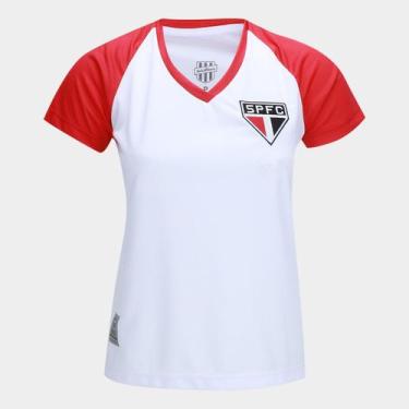Imagem de Camiseta São Paulo Retrômania Feminina, Branco, G