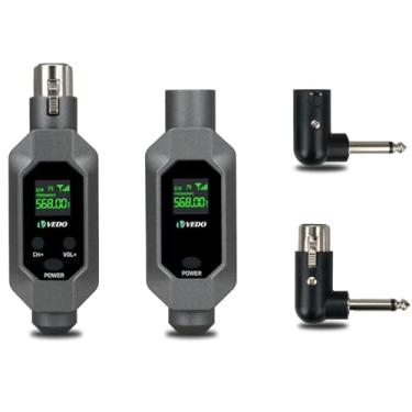 Imagem de Conversor de microfone Transmissor e receptor XLR Sistema sem fio para microfone dinâmico para microfone com fio,(Transmissor X1 Receptor X1)