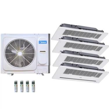 Imagem de Sistema VRF Mini V6 Dura Carrier 4HP p/04 Ambientes - 5 Evap Cassete 1 Via MIH56Q1HN18