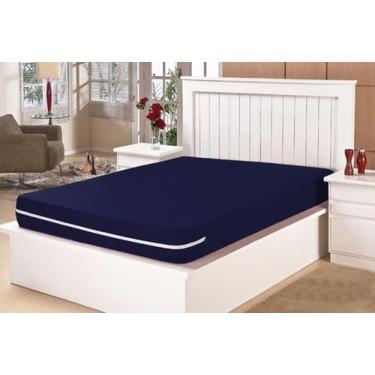 Imagem de Capa De Colchão Casal Queen- Malha Gel Com Zíper - BELCAPAS, Azul Mari