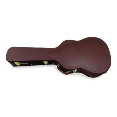 Imagem de Hard Case Super Luxo Para Violão Folk Marrom