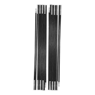 Imagem de lyrlody Tenda Pólos, 4,9 M Conjunto de 2 Fibra de Vidro Camping Tenda Suporte Varas Substituição Elástica Dobrável Toldo Pólos Tendas Acessórios