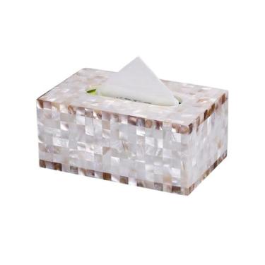 Imagem de Capa para caixa de lenços de papel Mesa de sala estar doméstica modelo elevado organizador guardanapos luz luxo europeu criativo caixa lenços