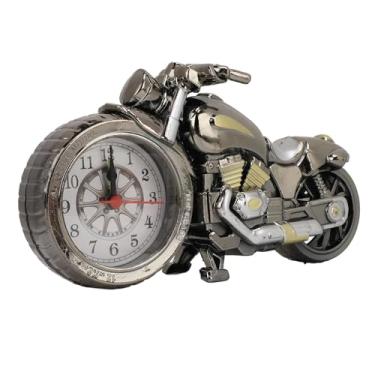 Imagem de Zhjvihx Modelo de Motocicleta Vintage Clock de Despertador, Relógio de Mesa de Motocicleta Alimentado por Bateria para Quarto