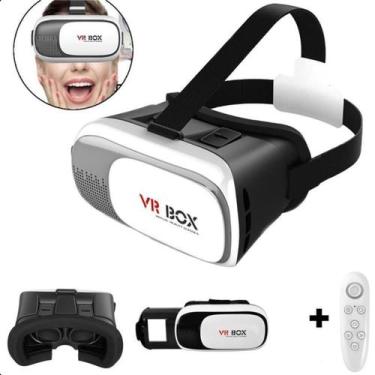 Imagem de Óculos VR Box 3D Realidade Virtual Para Celular Com Controle - LIPPIN