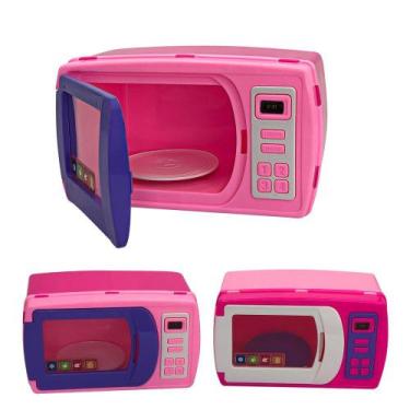 Imagem de Mini Micro-ondas Infantil com Prato Giratório - BS TOYS