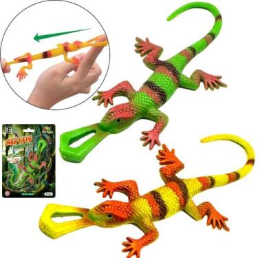 Imagem de Brinquedo Reptil Voador Emborrachado Estica e Solta Lançamento - Zein