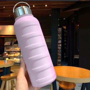 Imagem de Garrafa Térmica 1 Litro Aço Inoxidável Portátil Café Suco Água Academi