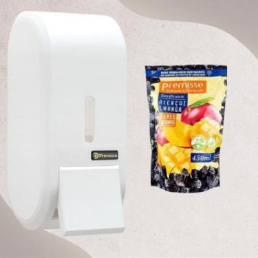 Imagem de Saboneteira Premisse Branca + Sabonete 450 Ml, Alcaçuz e Manga