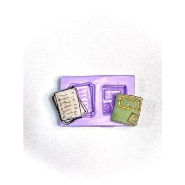 Imagem de F1078 molde de silicone livro prova confeitaria biscuit - confeitaria 