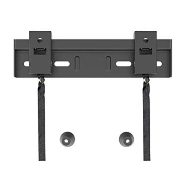 Imagem de Suporte para monitor de TV Suporte de TV montado na parede Suporte de TV fixo de perfil baixo com cantos anti-queda e ganchos duplos para a maioria das TVs de tela plana de 66-80 polegadas (tamanho