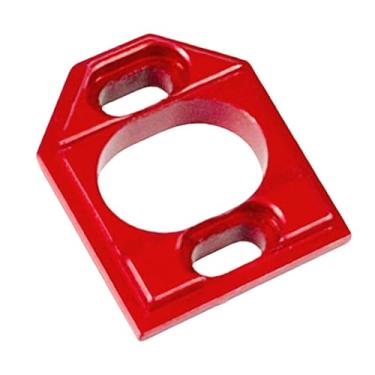 Imagem de predolo Placa de montagem de motor de carro RC em liga de alumínio fácil de instalar peça de atualização suporte de base de motor para veículos de carro RC, Vermelho