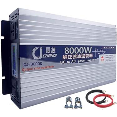 Imagem de 6000w 8000w 10000w 12000w Inversor De Energia De Onda Senoidal Pura Dc 12v 24v 48v 60v 72v Entrada Para Ac 110v 120v 220v 230v Conversor De Saída, Carregador Inversor Para, 10000W, 48Vto110V