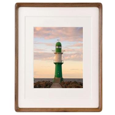 Imagem de Porta-retratos Zibrelte Natural Wood 11x14 para 5x7 ou 8x10