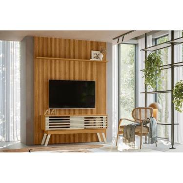 Imagem de Estante Frizz New Premium para TV de até 65 polegadas - Cumaru Opala - Madetec