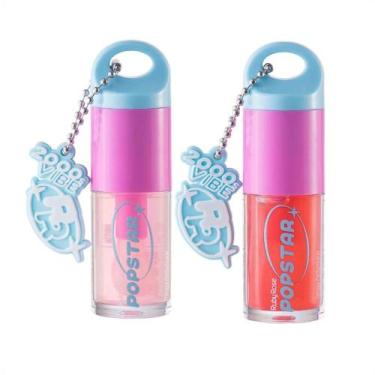 Imagem de Kit Ruby Rose Popstar Gimme Bling 2 Lip Oil: Plush e Liquor