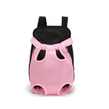Imagem de Mochila Transportadora Canguru para Cães e Gatos - Bolsa Porta Pet Aconchegável para Viagens - Disponível nas Cores Preto e Rosa (ROSA,TAMANHO PP)
