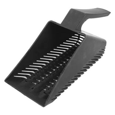 Imagem de Pá de Areia para Aquário, Canto Arredondado, Plástico Preto, Filtro de Cascalho, Ferramenta Limpa, Economiza Trabalho para Aquário