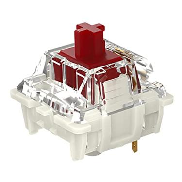 Imagem de DRAOZA Teclado mecânico MX Gateron Pro 2.0 Switch pré-lubrificado RGB amarelo vermelho marrom compatível com MX (108 peças Pro 2.0 vermelho)
